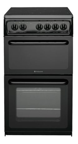 Hotpoint - HAE51K Twin Cavity Electric Cooker - Black
